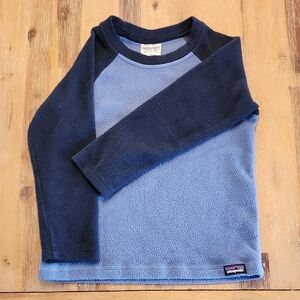 Patagonia Kids' Two-Tone Blue Long Sleeve Tee Base Layer sz 4t